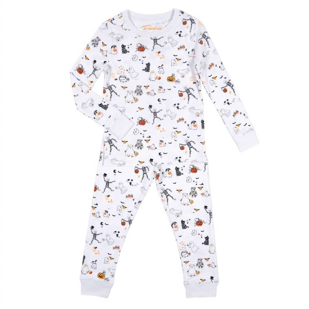 NEW PETIDOUX boy's halloween party pajama in multi